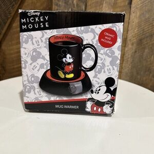 Disney Classic Mickey Mouse Coffee Mug with Electric Warmer 10oz Ceramic Cup